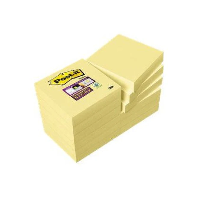 Post-it Super Sticky Notes Canary Yellow 47.6 x 47.6 mm (pak 12 blokken) Post-it Super Sticky Notes Canary Yellow 47.6 x 47.6 mm (pak 12 blokken)
