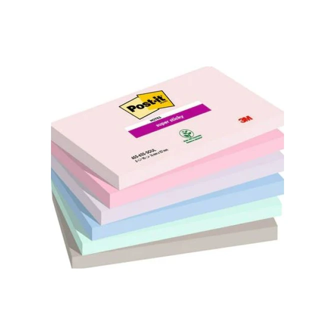 Super Sticky POST-IT Notes Soulful Colour Collection 76 x 127 mm