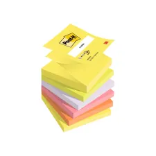 POST-IT Notitieblok Z-Note 76x76 NEON rainbow (6 stuks)