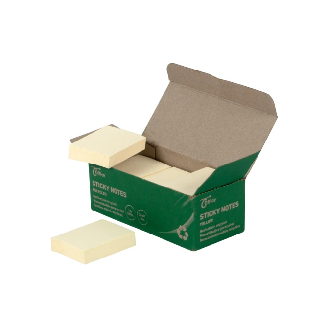 Notitieblok recycled OC 38x51 geel/pk12