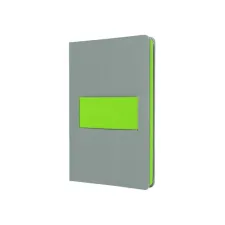 SIGEL Notitieboek A5 lijn 80g grijs/lime SIGEL Notitieboek A5 lijn 80g grijs/lime