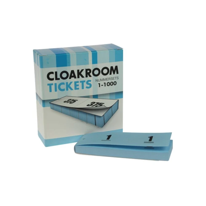 Nummerblok 1-1000 blauw/pak 10x100