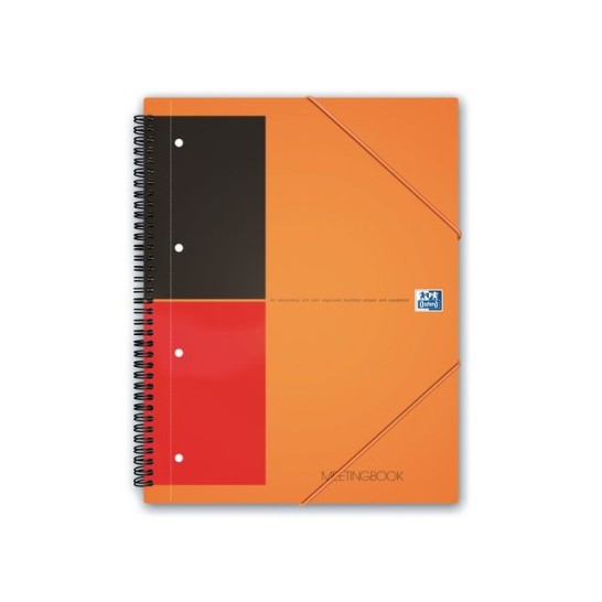 OXFORD International Meetingboek A5+ Gelinieerd 10-gaats Oranje (pak 5 x 80 vel)