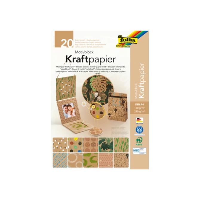 Ontwerppapier Folia A4 kraft/pd20v