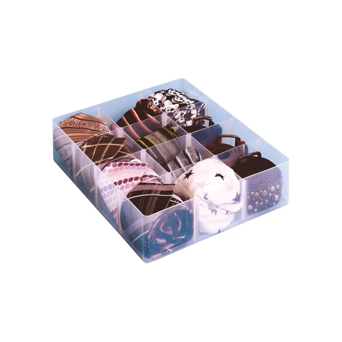 Opbergbox RUB divider 12 vakken transp Opbergbox RUB divider 12 vakken transp