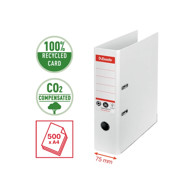 Esselte No. 1 Ordner A4 CO2-gecompenseerd 75 mm Wit Esselte No. 1 Ordner A4 CO2-gecompenseerd 75 mm Wit