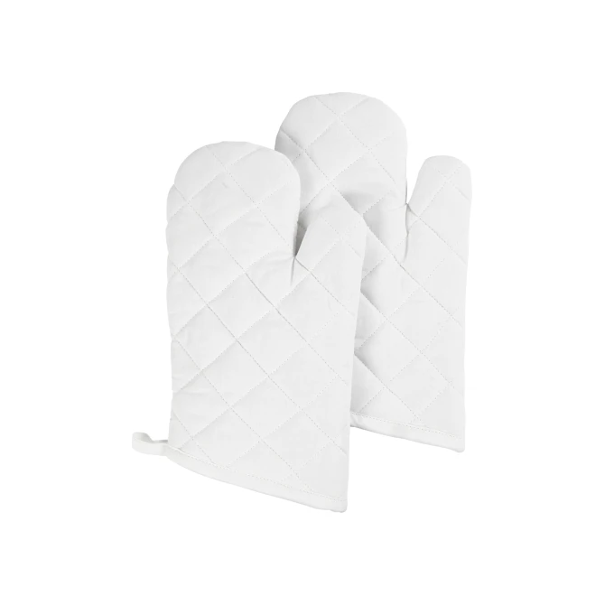 Creotime Ovenhandschoen Wit (pak 2 stuks)