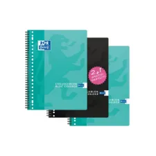 Oxford Collegeblok A4 Gelinieerd 23-gaats Assorti (pak 2 stuks) Oxford Collegeblok A4 Gelinieerd 23-gaats Assorti (pak 2 stuks)