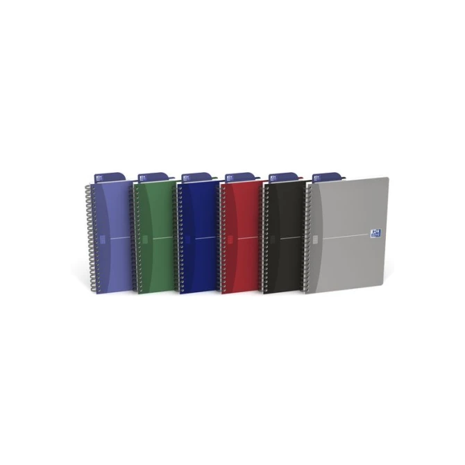 OXFORD Office Essentials Spiraalblok A5 Geruit 5 mm Assorti