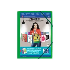Oxford Polyvision Elastomap A4 Groen (doos 12 stuks) Oxford Polyvision Elastomap A4 Groen (doos 12 stuks)