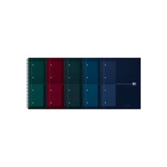 Oxford Spiraalblok Oxford Int A4+ ruit ass (pak 5 stuks)
