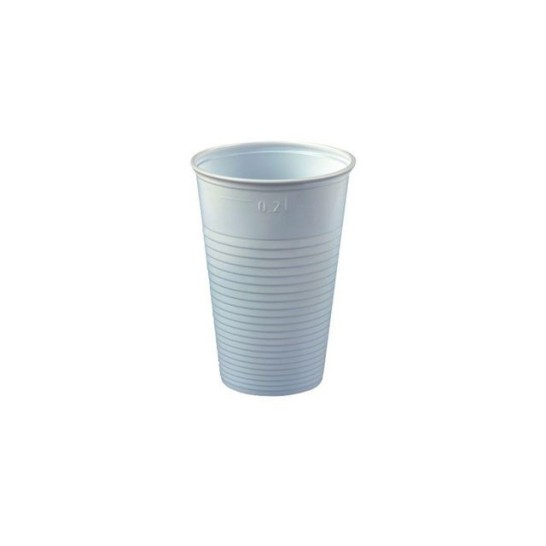 PAPSTAR Drinkbeker Plastic 200 ml Wit (pak 100 stuks)