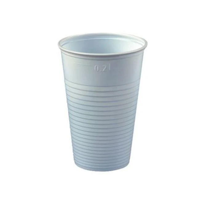 PAPSTAR Drinkbeker Plastic 200 ml Wit (pak 100 stuks) PAPSTAR Drinkbeker Plastic 200 ml Wit (pak 100 stuks)