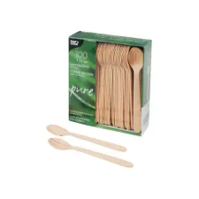 PAPSTAR pure Koffielepel 11cm (pak 100 stuks) PAPSTAR pure Koffielepel 11cm (pak 100 stuks)