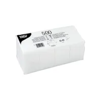 PAPSTAR Papieren Servetten 33 x 33 cm 1 Laags 1/8 Vouw Wit (doos 10 x 500 stuks)