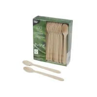 PAPSTAR Pure Houten Koffielepel 110 mm (pak 100 stuks) PAPSTAR Pure Houten Koffielepel 110 mm (pak 100 stuks)