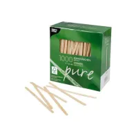 PAPSTAR Pure Houten Roerstaafjes FSC 140 mm (pak 1000 stuks)