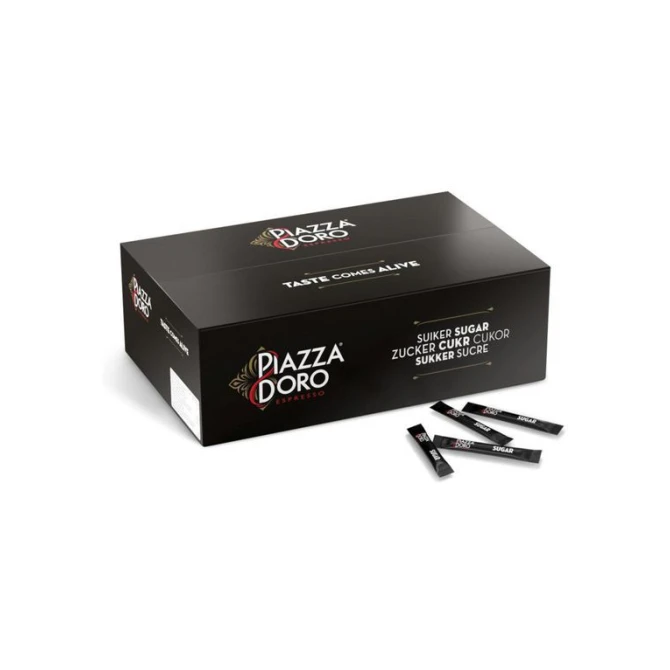 PIAZZA DOro Suikersticks 4 gram per stick (doos 900 stuks) PIAZZA DOro Suikersticks 4 gram per stick (doos 900 stuks)
