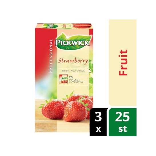 PICKWICK Professional Strawberry Theezakjes 38 g (pak 75 stuks)