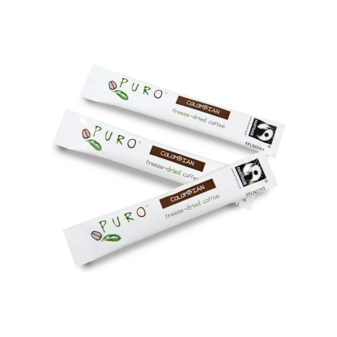 PURO Colombia Koffiesticks Oploskoffie Fairtrade (pak 250 stuks)