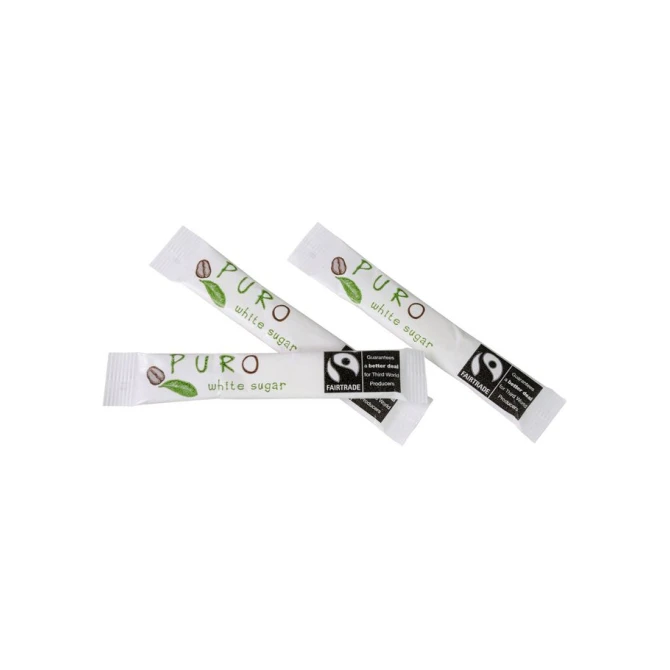 PURO Fairtrade Suikersticks 5 gram (doos 500 stuks) PURO Fairtrade Suikersticks 5 gram (doos 500 stuks)