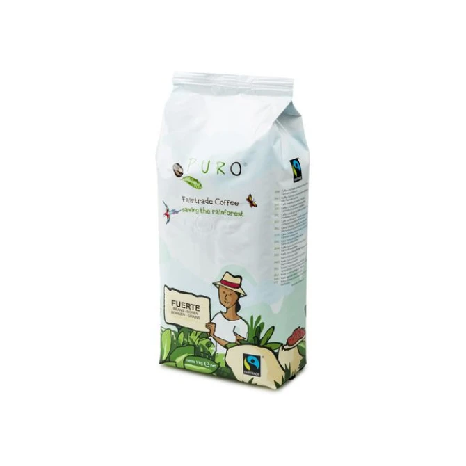 PURO Fuerte Espresso Koffiebonen Fairtrade (doos 9 kilogram) PURO Fuerte Espresso Koffiebonen Fairtrade (doos 9 kilogram)