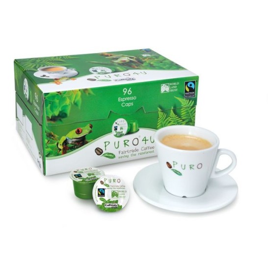 PURO Koffiecapsules Espresso Fairtrade (doos 96 stuks)