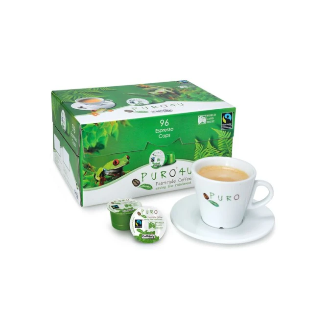 PURO Koffiecapsules Espresso Fairtrade (doos 96 stuks) PURO Koffiecapsules Espresso Fairtrade (doos 96 stuks)