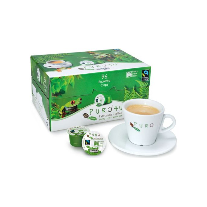 PURO Koffiecapsules Espresso Fairtrade (doos 96 stuks) PURO Koffiecapsules Espresso Fairtrade (doos 96 stuks)