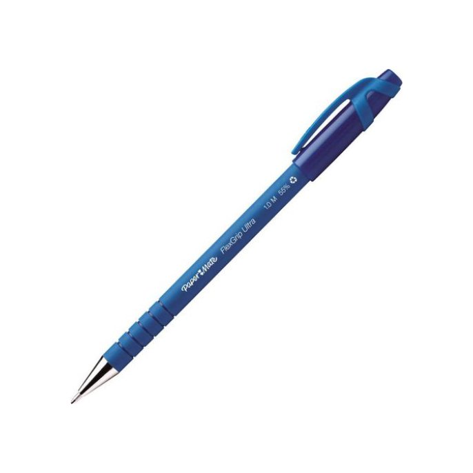 Paper Mate Balpen Flexgrip Ultra stick 1.0 mm. blauw Paper Mate Balpen Flexgrip Ultra stick 1.0 mm. blauw