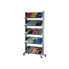 Paperflow Mobiele brochurestandaard H 165 x b 825 x d 382 cm Paperflow Mobiele brochurestandaard H 165 x b 825 x d 382 cm