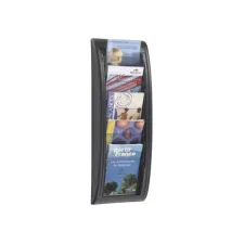 Paperflow Wand folderrek A5 staand 5 vakken h 65 x b 227 x d 95 cm zwart Paperflow Wand folderrek A5 staand 5 vakken h 65 x b 227 x d 95 cm zwart