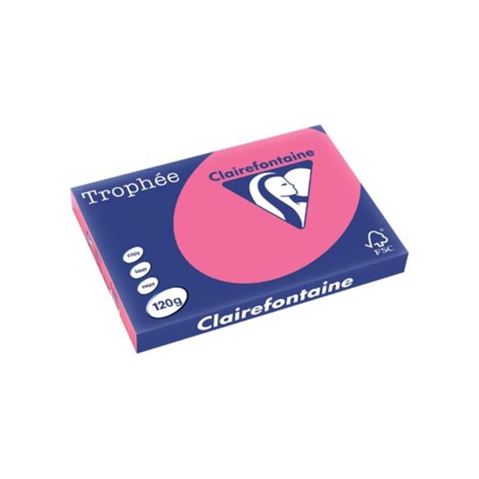Clairefontaine Papier CF A3 120g fuch/pk250v (1 pak x 250 vel)
