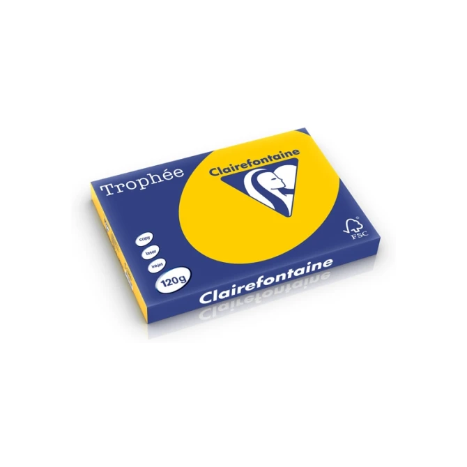 Papier CF A3 120g zonnebloemgeel/pk250v