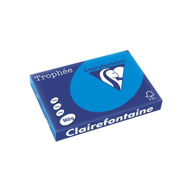 Papier CF A3 160g caribbean blauw/pk250v