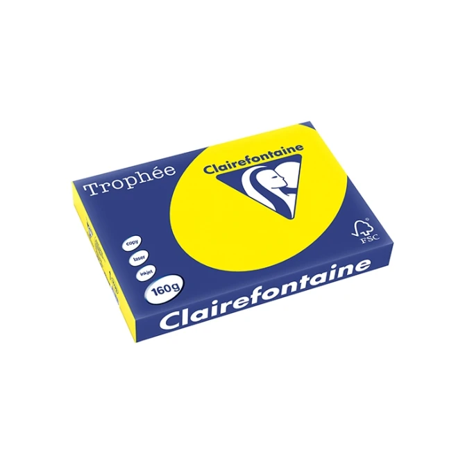 Papier CF A3 160g zonnegeel/pk250v