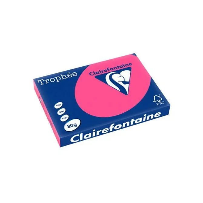 Clairefontaine Papier CF A3 80g fluor rz/pk500v (1 pak x 500 vellen) Clairefontaine Papier CF A3 80g fluor rz/pk500v (1 pak x 500 vellen)