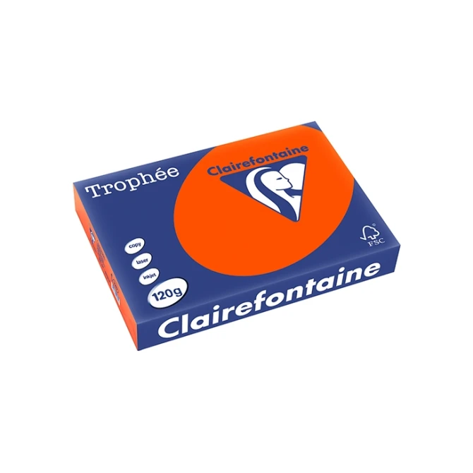Papier CF A4 120g kardinaalrood/pk250v