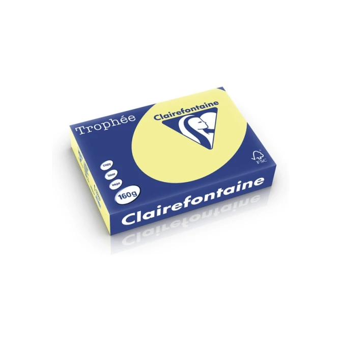Papier CF A4 160g citroengeel/pk250v