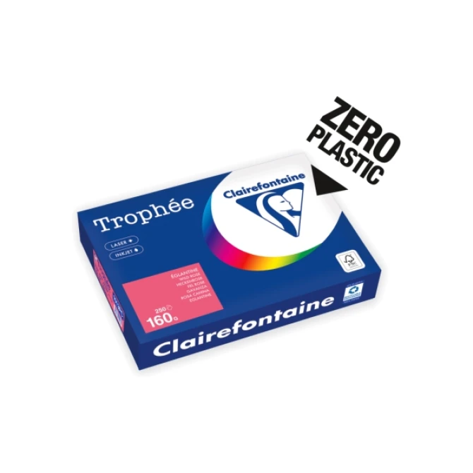 Clairefontaine Papier CF A4 160g fel rz/pk250v (1 pak x 250 vel)