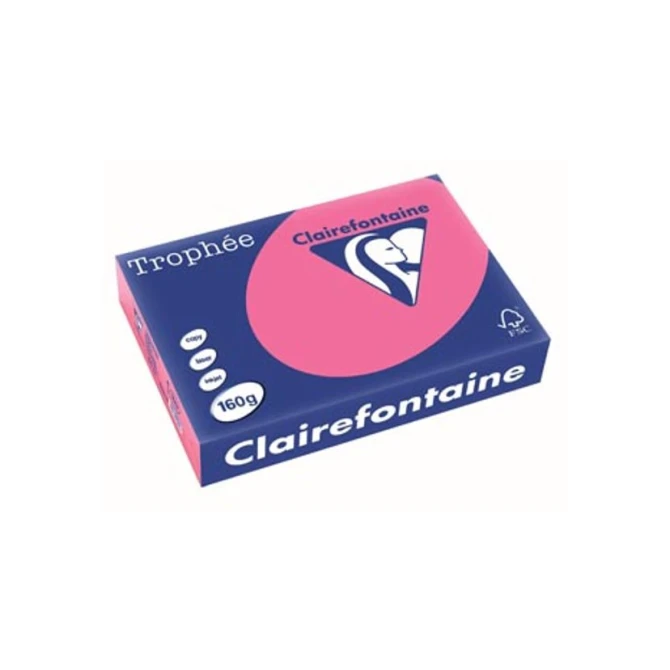 Clairefontaine Papier CF A4 160g fuch/pk250v (1 pak x 250 vel)