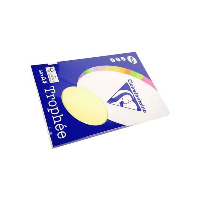 Papier CF A4 160g geel (50 stuks)v
