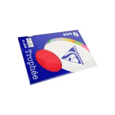 Clairefontaine gekleurd papier A4 160g kersenrood (50 vel) Clairefontaine gekleurd papier A4 160g kersenrood (50 vel)