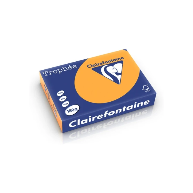 Papier CF A4 160g oranje/pk250v