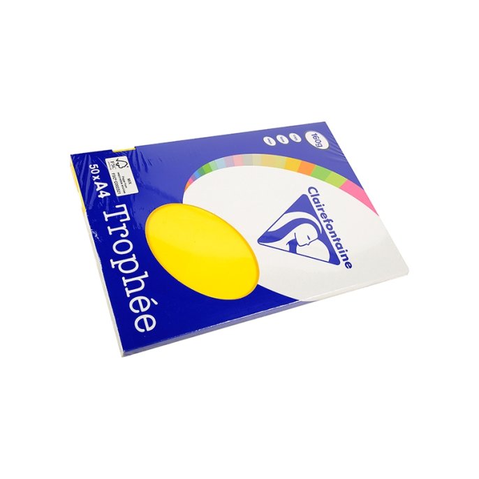 Papier CF A4 160g zonnegeel (50 stuks)v Papier CF A4 160g zonnegeel (50 stuks)v