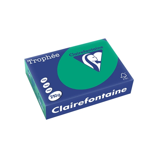 Papier CF A4 210g dennengroen/pk250v