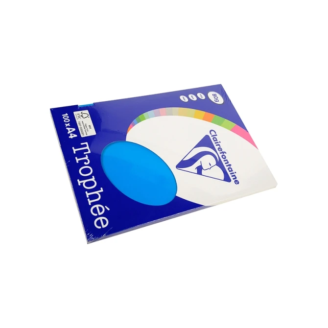 Papier CF A4 80g caribbean blauw (100 vel)