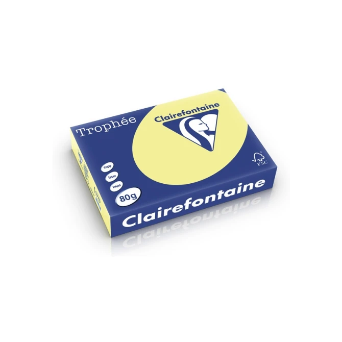 Papier CF A4 80g citroengeel (50 stuks)0v