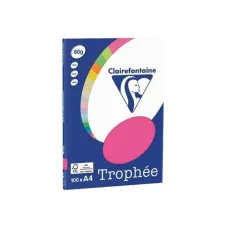 Clairefontaine gekleurd papier A4 80g fluor rz/pk100v Clairefontaine gekleurd papier A4 80g fluor rz/pk100v