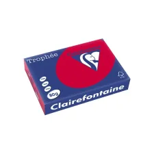Clairefontaine gekleurd papier A4 80g kersenrood (500 vel) Clairefontaine gekleurd papier A4 80g kersenrood (500 vel)